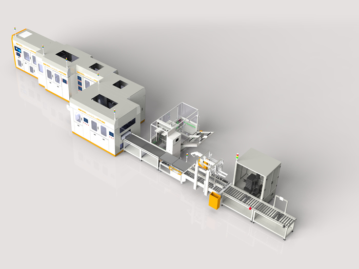 PCB fully automatic intelligent packaging line